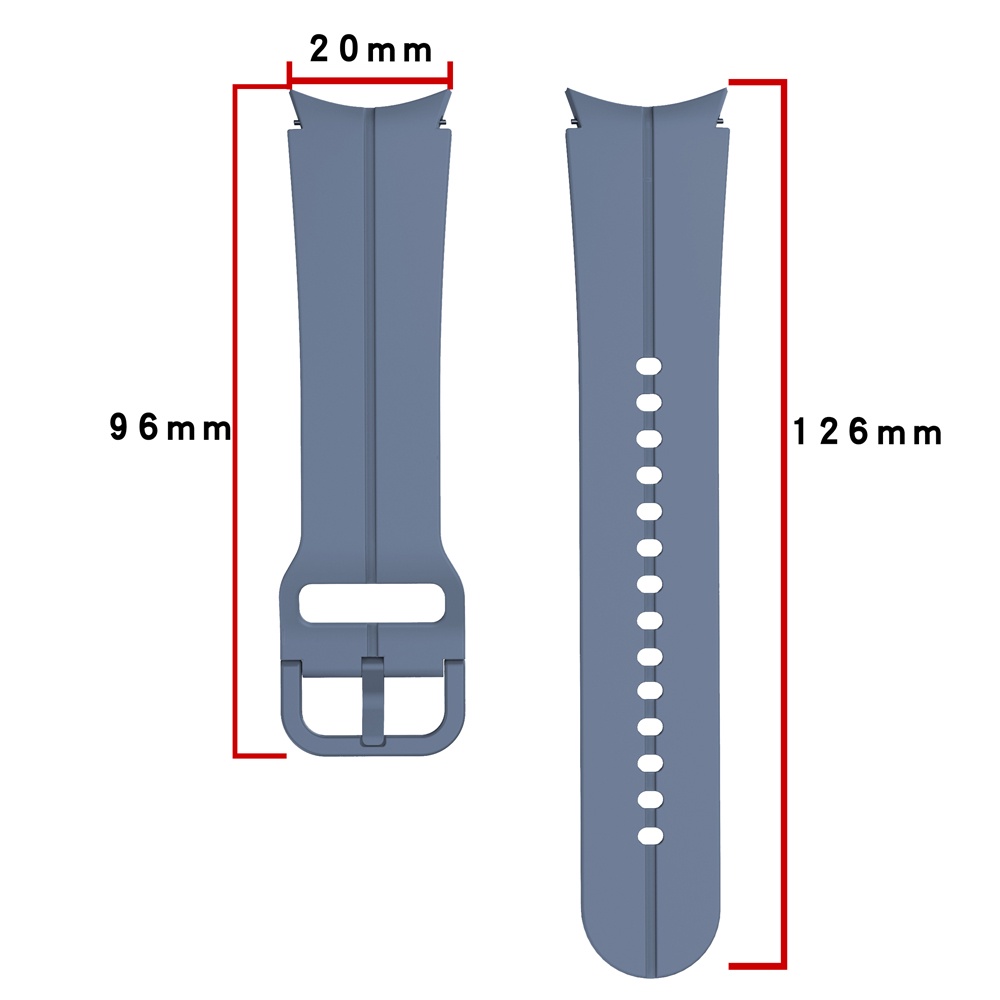 Dây Đeo Silicon Cho Đồng Hồ Thông Minh Samsung Galaxy Watch 4 5 40 44mm 5 Pro 45mm 4 Classic 42 46mm