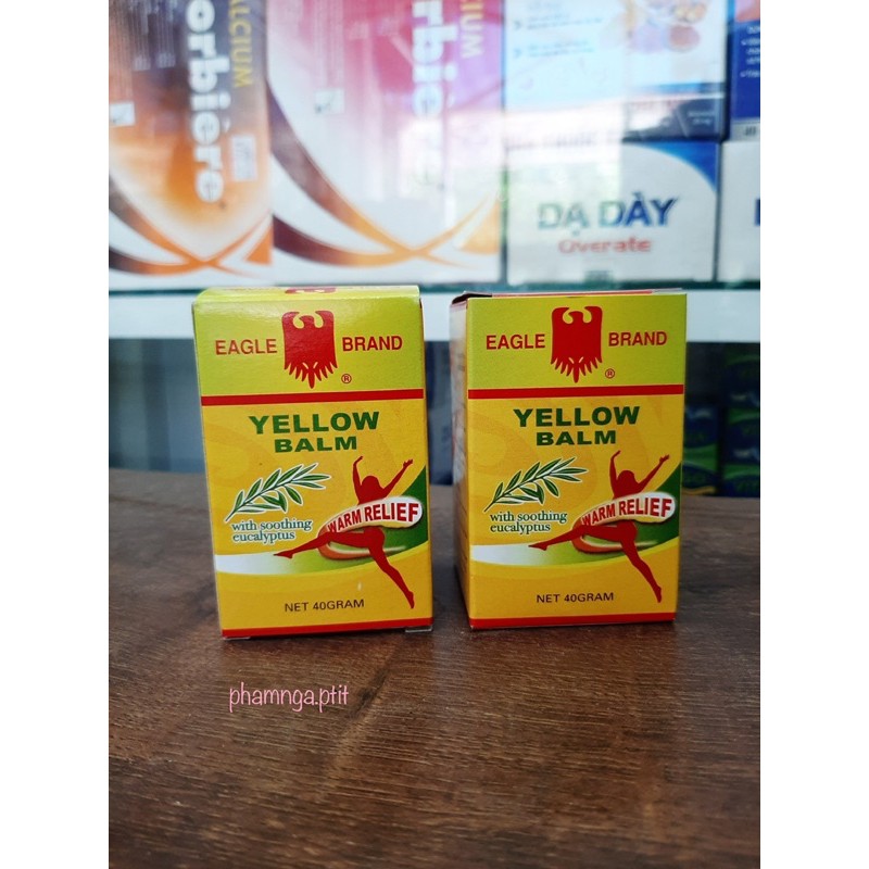 Dầu cù là Eagle Brand Yellow Balm 40g (dầu cao vàng con ó)