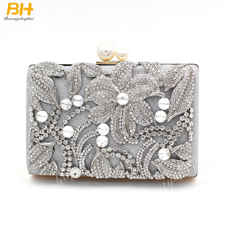 Túi Xách Nữ Đính Ngọc Trai Phong Cách Âu Mỹ Sang Trọng Thời Trang