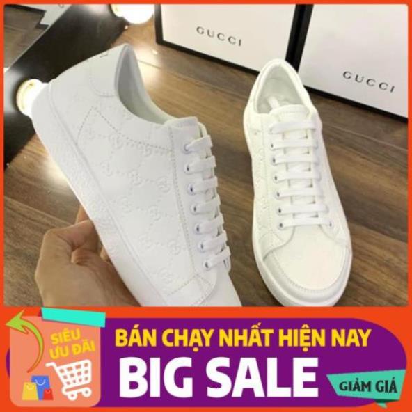 💝 Xả Xả XẢ | Bán Chạy | Giày gucci vân chìm màu trắng SẴN KHO Xịn Nhẩt NEW ✔️ ' > !