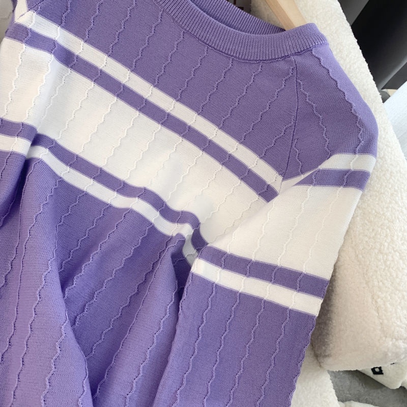 Áo Sweater Dệt Kim Mỏng Tay Dài Thời Trang Mùa Thu Cho Nữ