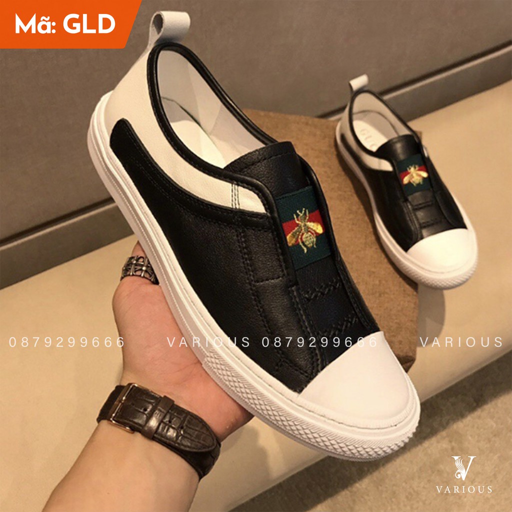 Giày Lười Nam Cao Cấp Luxury Bee Shape [Full Bill Box] - Giày Nam Da Bền Đẹp Bảo Hành 12 Tháng | BigBuy360 - bigbuy360.vn