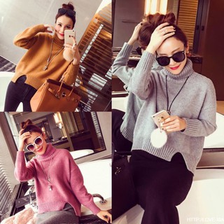 Áo len cao cổ form rộng dày dặn thời trang Hàn Quốc nhiều size