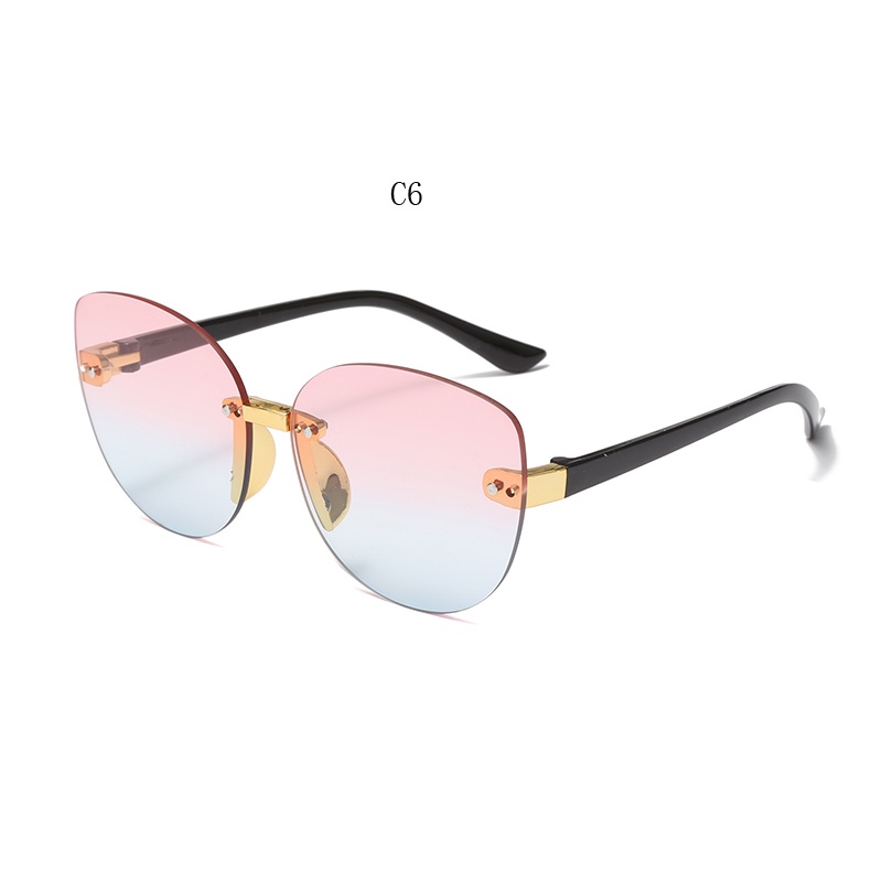 Kính Mát Thời Trang Không Viền Đáng Yêu Cho Trẻ Em