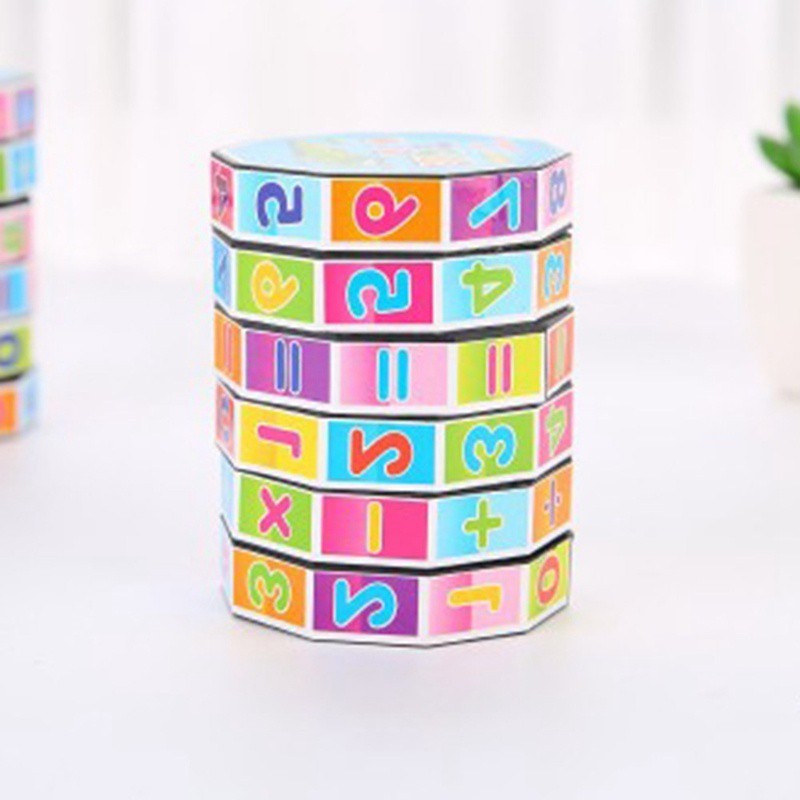 Rubik toán học giúp bé làm quen với cộng trừ nhân chia Khối Rubik Xoay Tăng Khả Năng Tính Toán Cho Bé