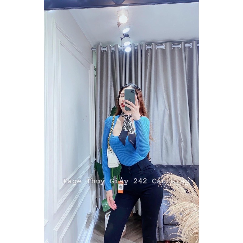 BÁN SỈ ÁO LEN CỔ VUÔNG CHO NỮ | BigBuy360 - bigbuy360.vn