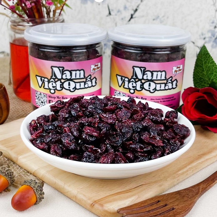 300Gr Nam Việt Quất Sấy Khô Không Đường Nguyên Vị