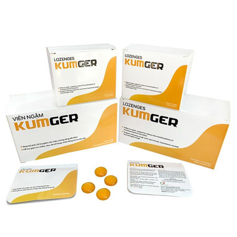 KẸO KUMGER HỖ TRỢ GIẢM H.O VĨ 4 Viên - thông họng