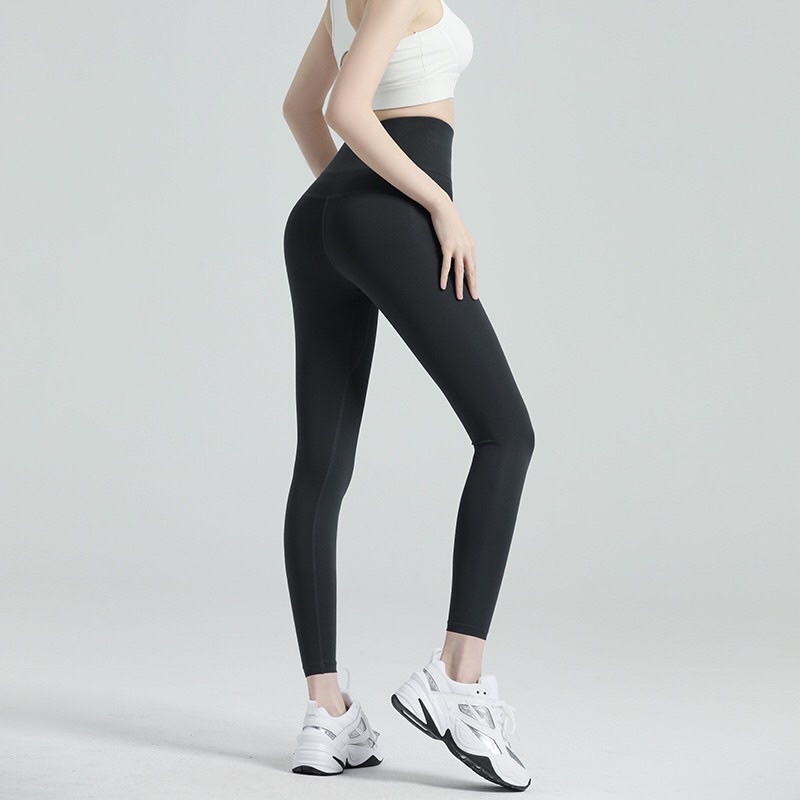 Quần Legging Nữ Dáng Dài Nâng Mông Siết Eo Hack Dáng Dầy Dặn Không Lộ Hàng Quảng Châu Cao Cấp