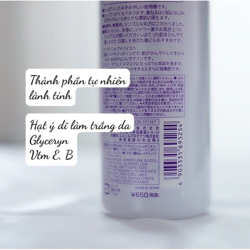 Nước hoa hồng gạo ý dĩ 500ml dưỡng ẩm sáng da | BigBuy360 - bigbuy360.vn