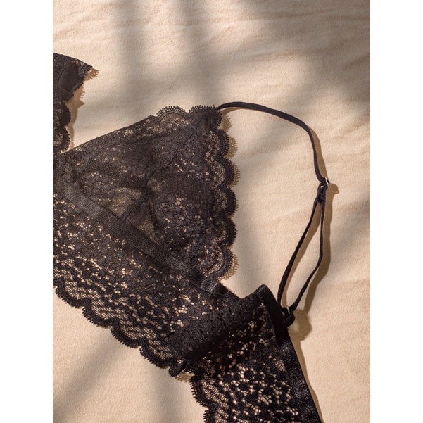Áo Bralette Ren Noire - Lilace.studio Tự Thiết Kế ( Tặng kèm mút ) | BigBuy360 - bigbuy360.vn