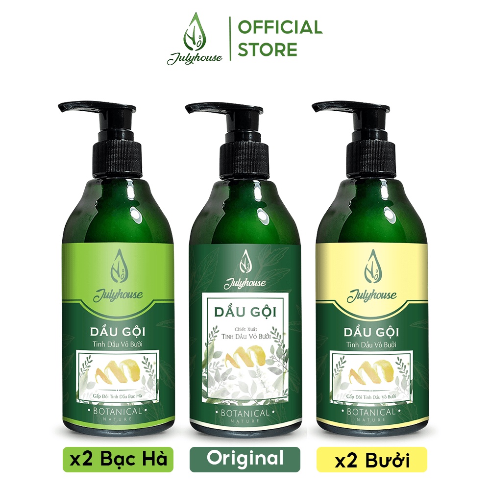 Dầu gội Bưởi kích thích mọc tóc, giảm gàu hiệu quả 300ml/700ml JULYHOUSE