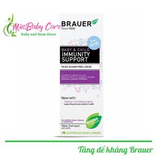 [ Chính Hãng ] Siro Tăng Đề Kháng Brauer Immunity 100ml Úc ( mẫu mới )