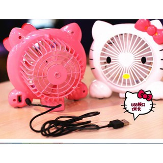 Quạt máy mini fan hello kitty,  quạt để bàn đoraemon.