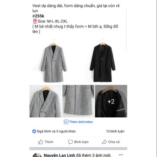Áo vest dạ đen
