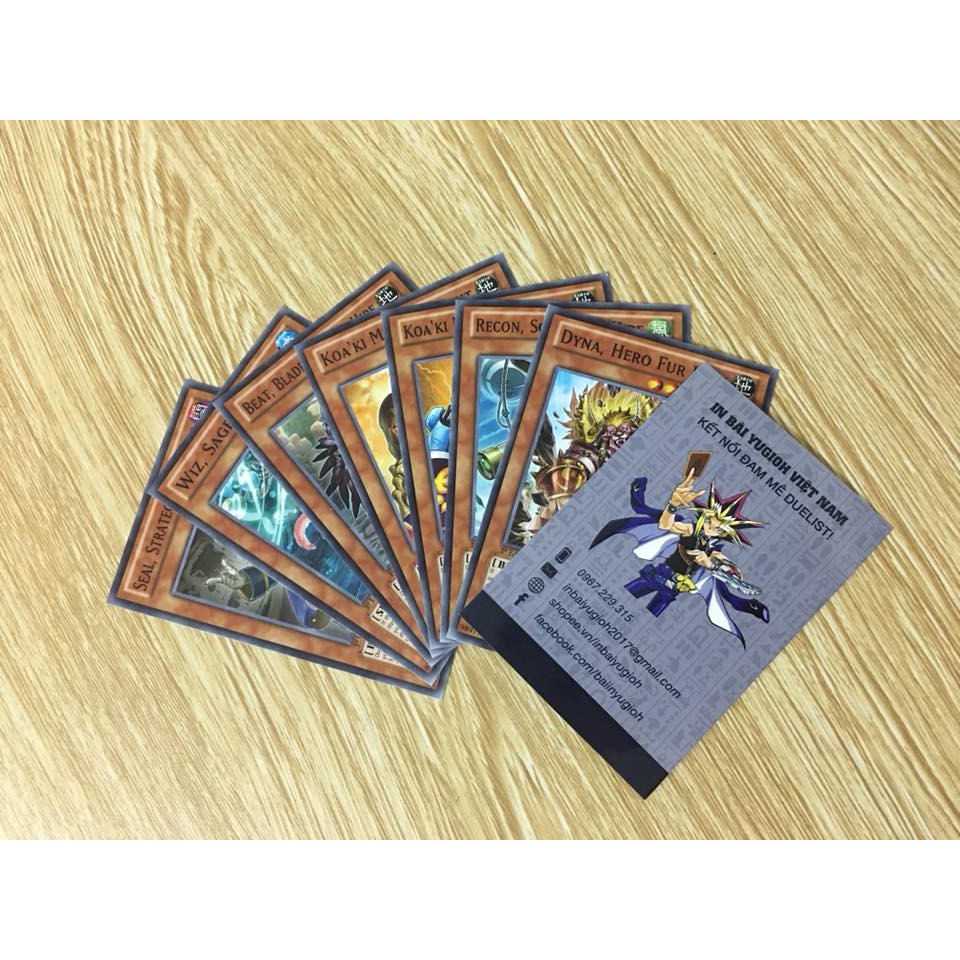Ngẫu nhiên 30 lá Yugioh in - Không chọn lá