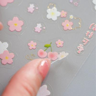 sticker thỏ gấu hoppang S32 sticker anh đào cute sticker dễ thương