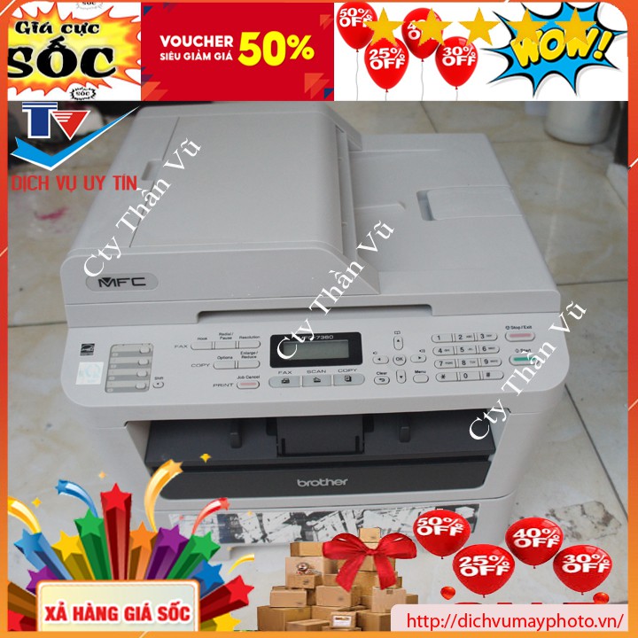 Máy in cũ đa năng Brother MFC 7360 máy đẹp đầy đủ tính năng in photocopy scan ADF