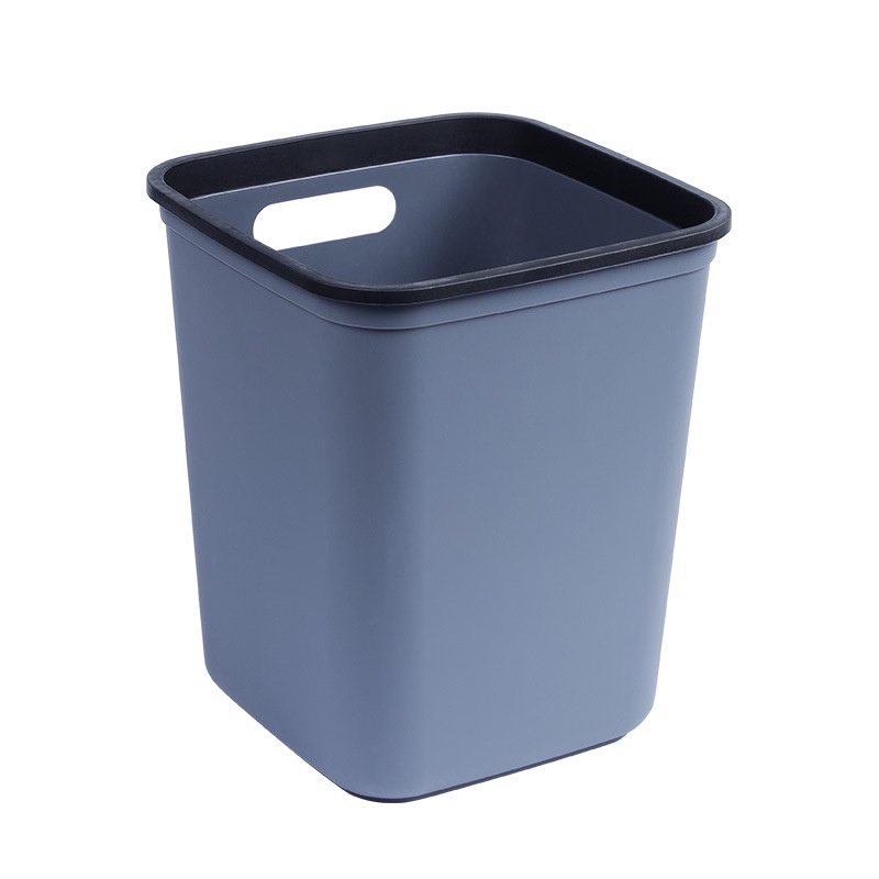 Thùng Rác Nhựa Hình Vuông Cỡ Vừa / Lớn Có Nắp Không Cần Khoan Lỗ Tiện Dụng Cho Gia Đình
