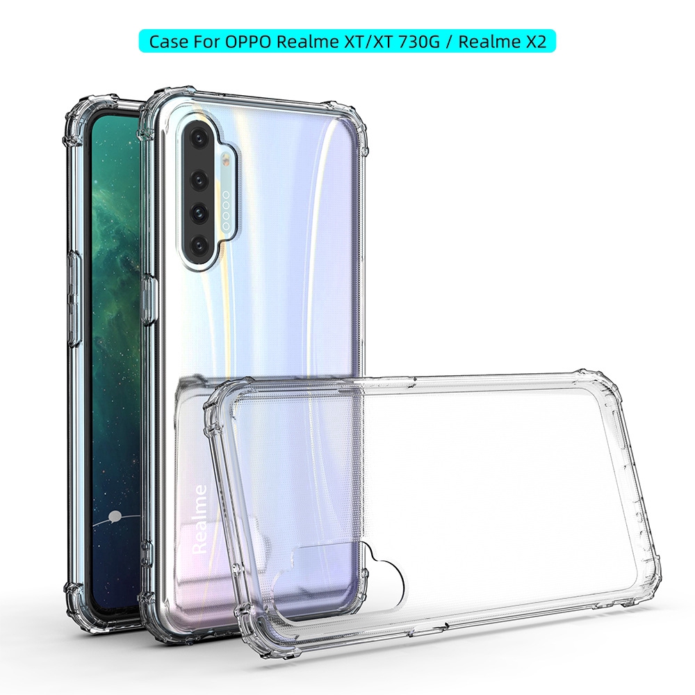 Ốp điện thoại chống sốc va đập OPPO Realme C25Y C21Y C20 C25 C17 C11 C15 7 6 X2 5 3 Pro Q C21 7i C3 C2 6i X XT 5s 5i 2020