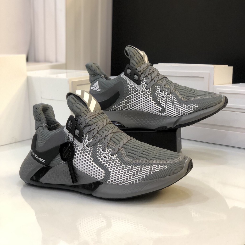 Giày Nam Adidas alphabounce instinst 2020 Fullbox - Xám Full