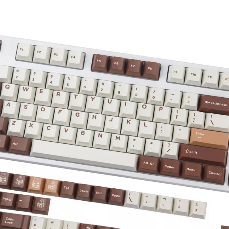 Keycap cherry cho bàn phím cơ Tiramisu 165 nút - tặng kèm keypuller