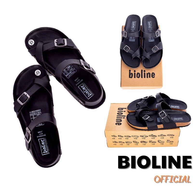 [ĐẾ TRẤU CHÔNG NƯỚC] Dép xỏ ngón Bioline quai chéo da pu đế trấu cho nam/nữ P06 - Bioline Official