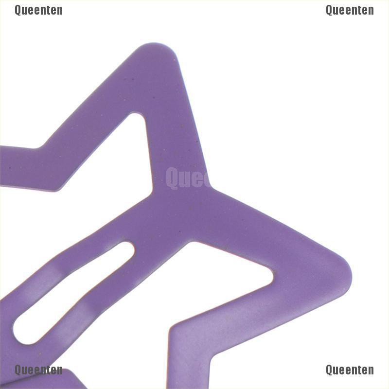 Set 6 kẹp tóc họa tiết ngôi sao bằng kim loại cho bé gái