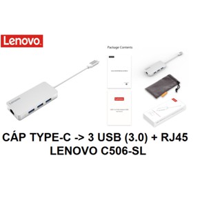 CÁP TYPE-C -&gt; 3 USB 3.0 + LAN LENOVO (C506SL)