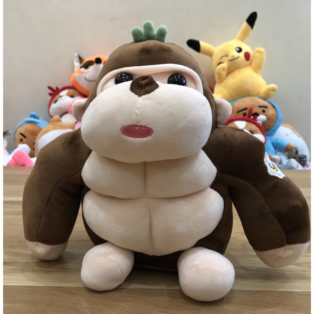 Gấu bông Khỉ Kinh Kong bụng bự đẹp ngộ nghĩnh đáng yêu cute mềm mại, êm ái, thân thiện an toàn cho da