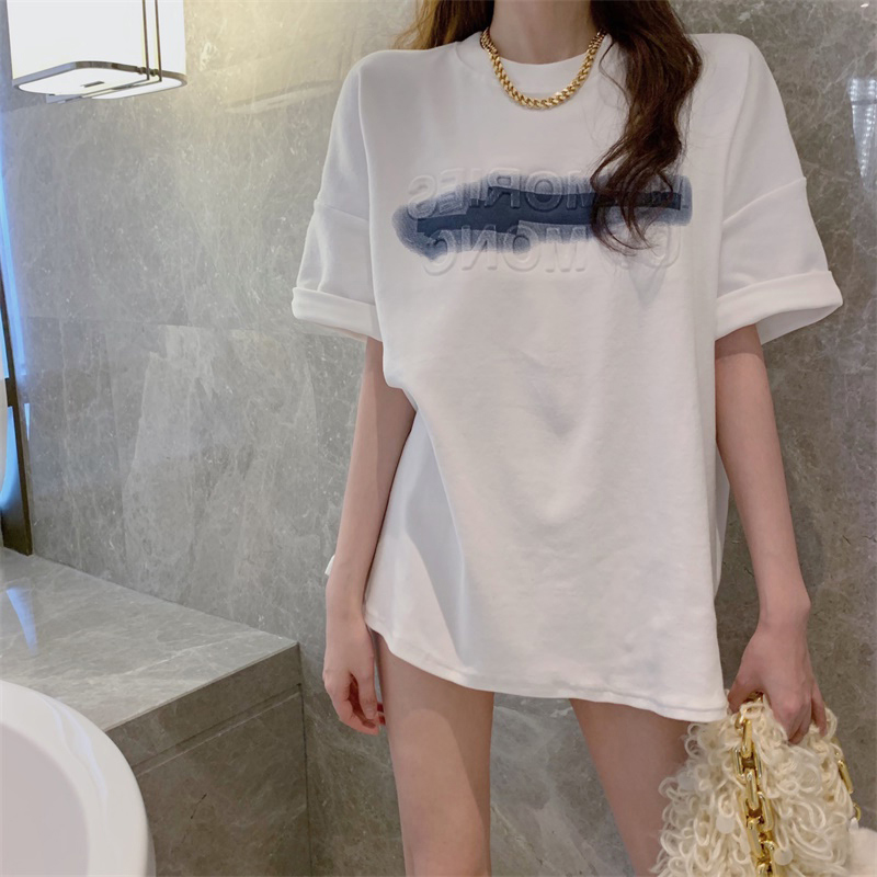 Áo Thun Tay Lỡ Form Rộng Phong Cách Hàn Quốc Dành Cho Nữ