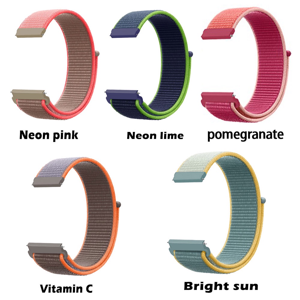 Dây đeo đồng hồ thông minh JANSIN bằng nylon cỡ 20mm cho Samsung Galaxy Watch 4 Active 2 40mm 44mm