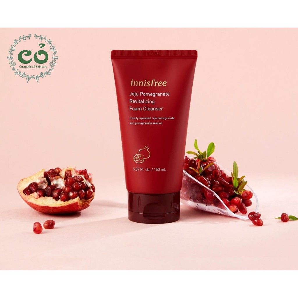 Sữa Rửa Mặt Lựu Innisfree Jeju Pomegranate Revitalizing Foam Cleans