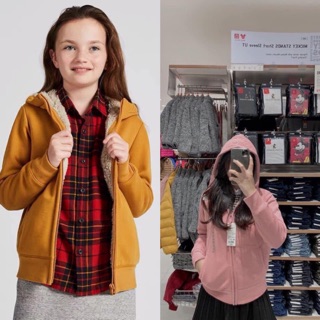 Áo khoác lót lông cừu uni authentic