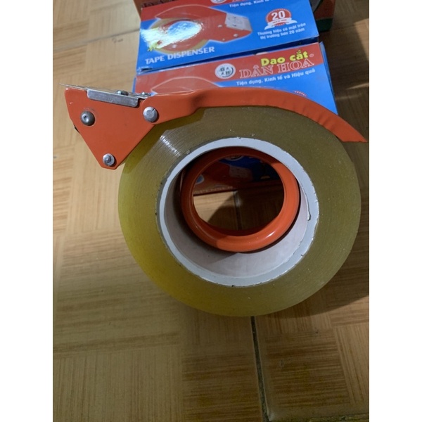 Dao cắt băng dính cầm tay Dân Hoa bản 5cm loại nhỏ 100ya-500g to 200ya-1kg, dụng cụ cắt băng dính cầm tay