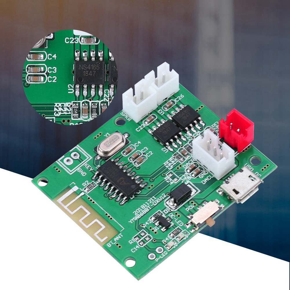 Bảng mạch khuếch đại âm thanh Bluetooth 5.0 2x5w 3.7v-5v chất lượng cao