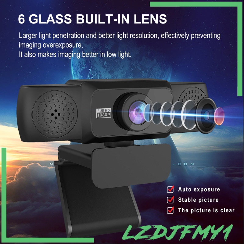[giá giới hạn] 1080P Web Camera Full HD Webcam for Desktop Computer Teaching Streaming | BigBuy360 - bigbuy360.vn