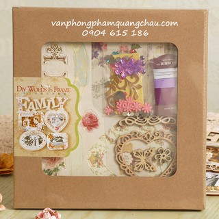 Bộ khung ảnh gỗ Scrapbook