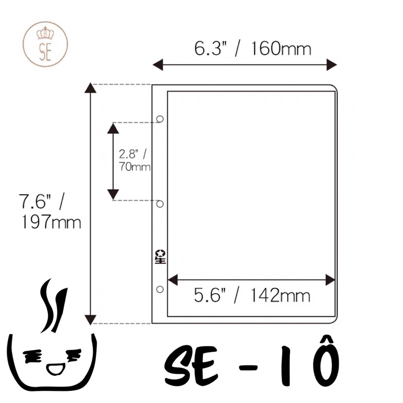 SHEET SE DÙNG CHO BINDER BÌA CÒNG A5-3 CÒNG