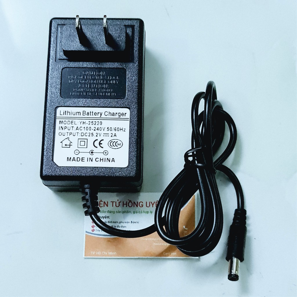 Sl. Sạc pin máy khoan 6s 24v - 25.2v Dòng sạc 2A . Hàng chuẩn sạc nhanh đầy pin