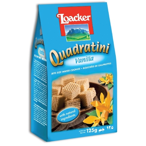 Bánh xốp Loacker Quadratini gói 125gr