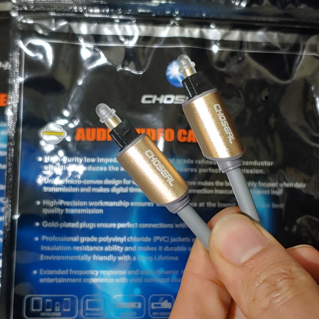 Dây tín hiệu quang âm thanh Choseal AQ5213 dài 1.5m