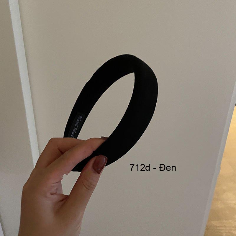 (0712) Băng Đô Bờm Tóc Da Lộn Cổ Điển Đơn Giản Thu Hút