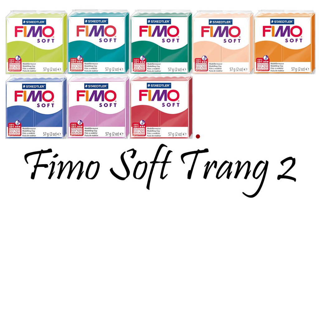 Đất nặn, Đất set nung Polymer clay Fimo Soft đất sét mềm (57g) chính hãng (Trang 2)