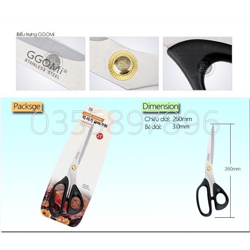 Kéo Hàn Quốc GGomi G130