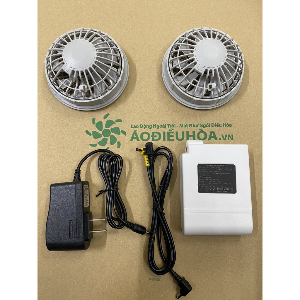 Bộ phụ kiện áo điều hòa Nhật Bản - không có áo - hàng chính hãng