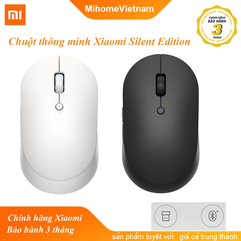 Chuột thông minh Xiaomi Silent Edition - Chuột Xiaomi Mi Dual Mode Wireless Mouse Silent Edition