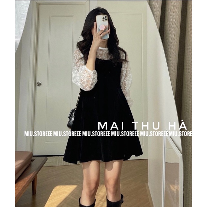 SET YẾM ÁO VOAN THÊU HOA TIỂU THƯ KÈM YẾM NHUNG HAI DÂY