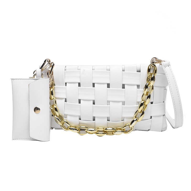 Túi Đeo Chéo Bện Dây One Piece Họa Tiết Kẻ Sọc Cho Nữ