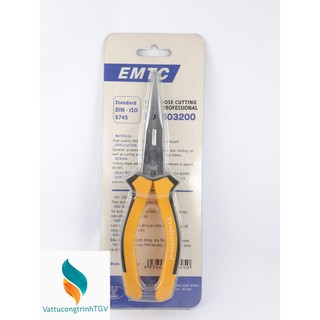 Kìm nhọn emtc cắt, giữ dây điện, kẽm